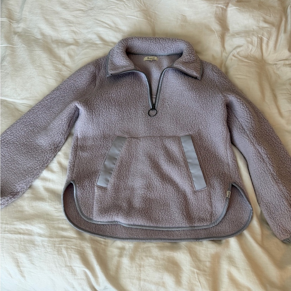 Madewell Lavender Fleece Jacket